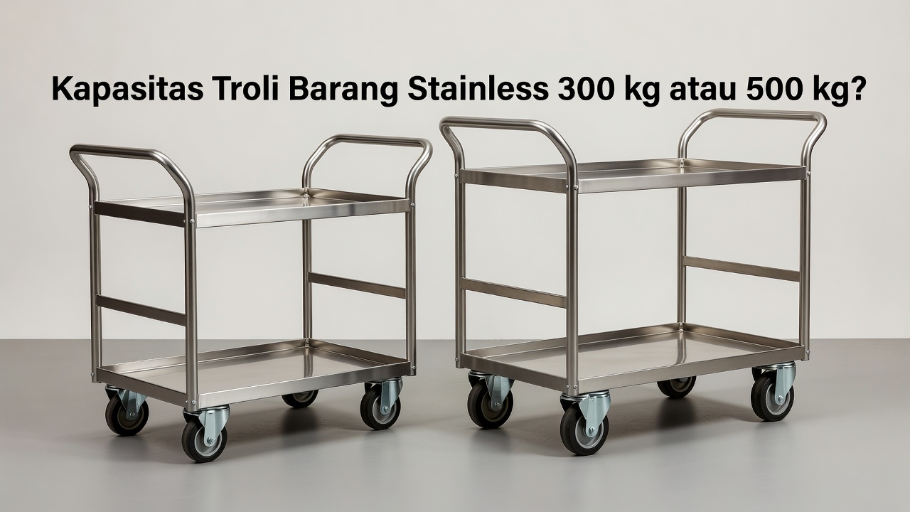 Kapasitas Troli Barang Stainless 300 kg atau 500 kg?