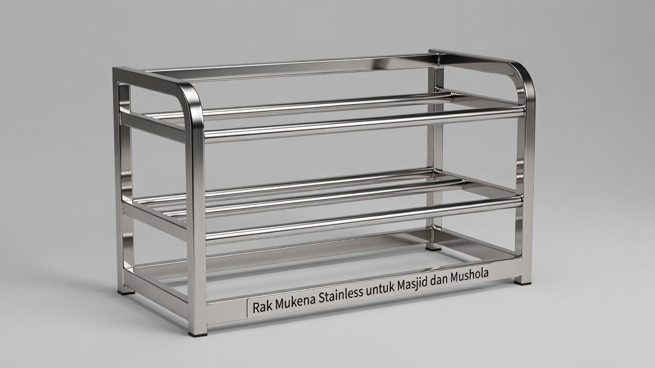 Rak Mukena Stainless untuk Masjid dan Mushola