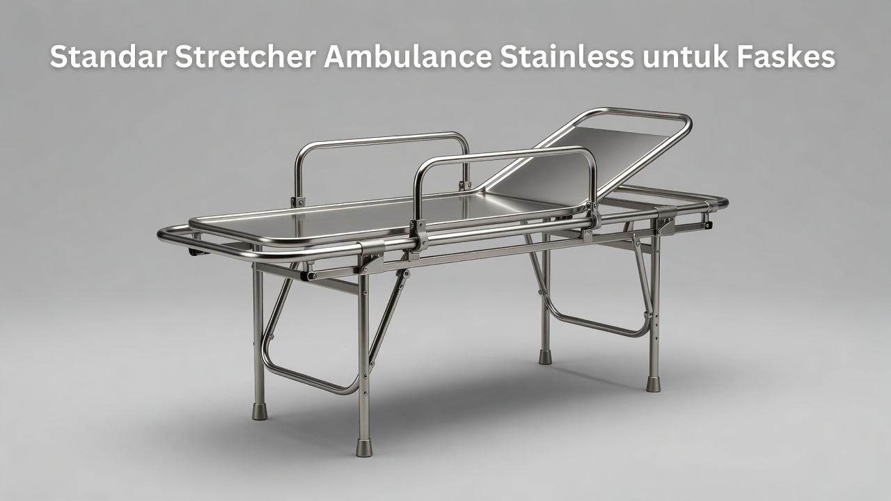Standar Stretcher Ambulance Stainless untuk Faskes