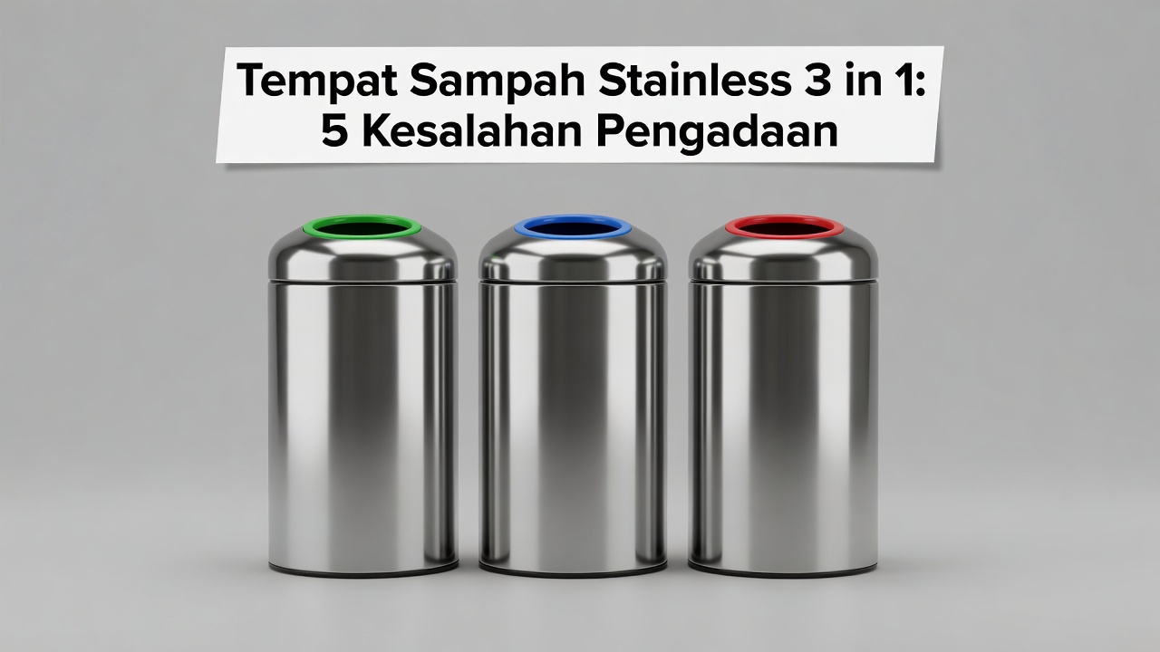 Tempat Sampah Stainless 3 in 1: 5 Kesalahan Pengadaan