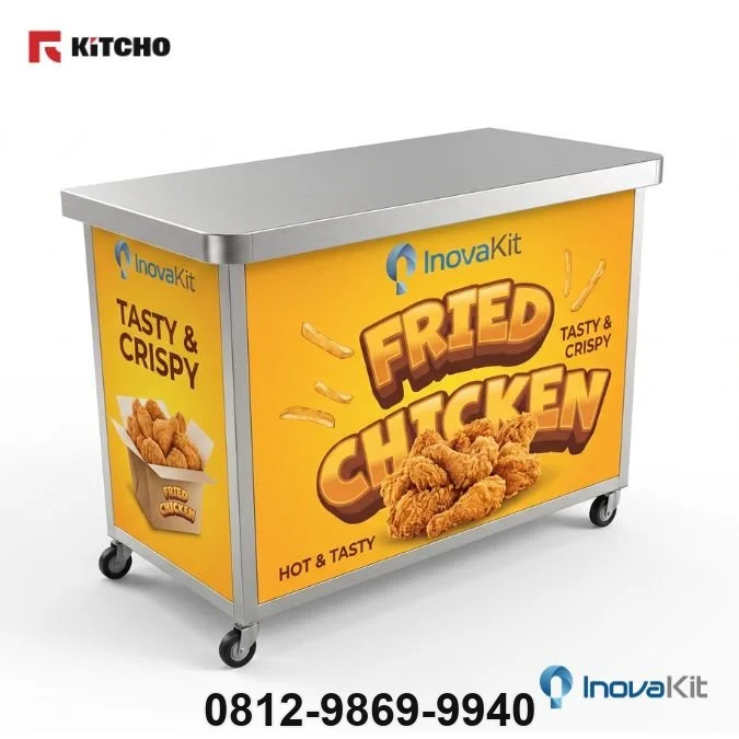 Jual & Distributor Booth Fried Chicken Stainless Steel di Bolaang Mongondow Utara — Harga Pabrik, Vendor, Fabrikasi