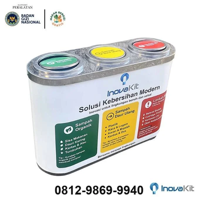 Jual & Distributor Garbage Bin Stainless Standar Dapur MBG di Bojongrangkas, Ciampea, Bogor — Harga Pabrik, Vendor, Fabrikasi