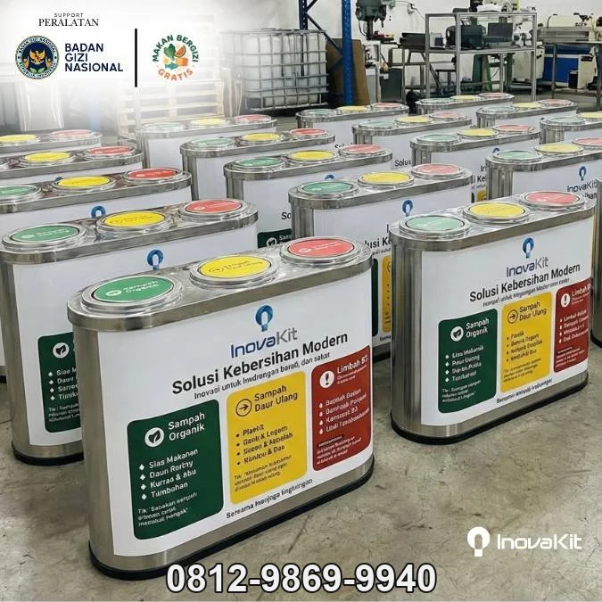 Jual & Distributor Garbage Bin Stainless Standar Dapur MBG di Balerejo, Madiun — Harga Pabrik, Vendor, Fabrikasi