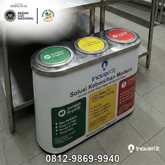 Jual & Distributor Garbage Bin Stainless Standar Dapur MBG di Bayah, Lebak — Harga Pabrik, Vendor, Fabrikasi