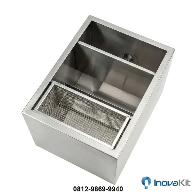 Grease Trap Stainless Steel | Penyaring Minyak Kitchen Sink Dapur Restoran