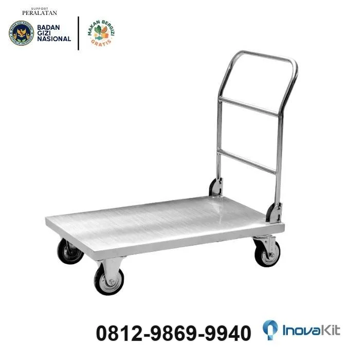 Jual & Distributor Load Trolley 300kg Standar Dapur MBG di Badegan, Ponorogo — Harga Pabrik, Vendor, Fabrikasi