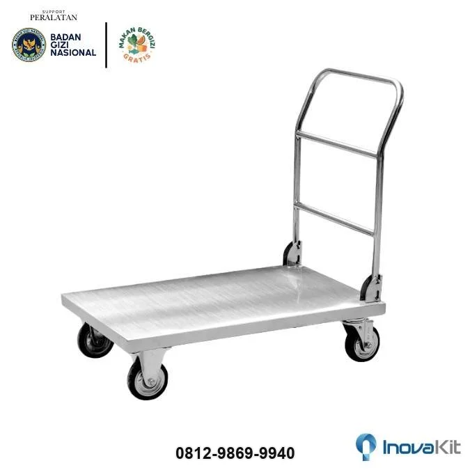 Load Trolley 500 kg Standar Dapur MBG | Troli Lipat Barang 500 kg