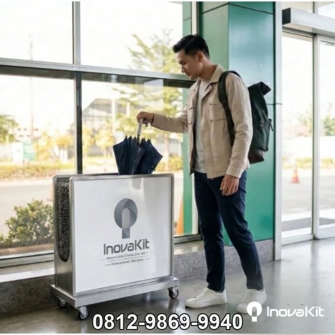 Pengering Payung Stainless | Umbrella Dryer Branding Custom