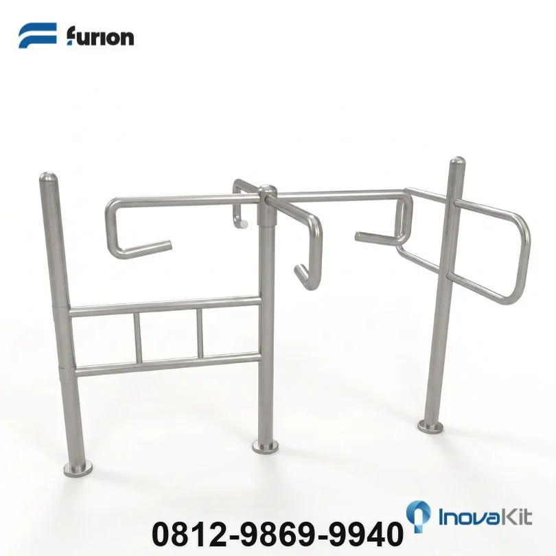 Pintu Putar Stainless | Pintu Dorong | Turnstile
