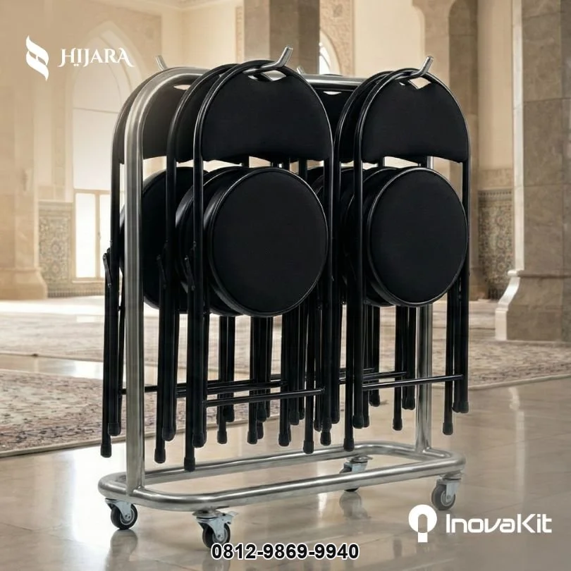 Rak Kursi Lipat Stainless | Folding Chair Rack