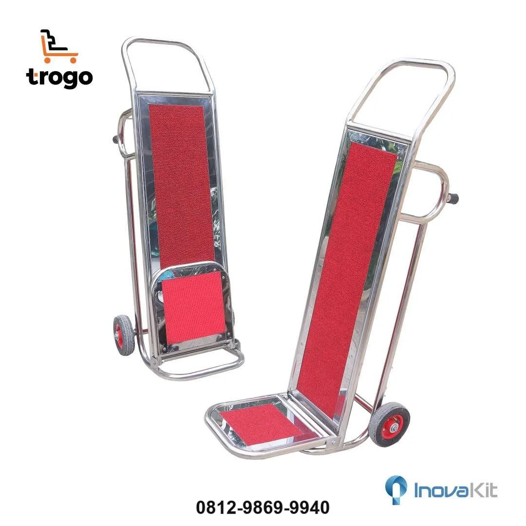 Troli Barang 2 Roda | Troli Hotel 2 Roda | Troli Kursi dan Galon Bellman