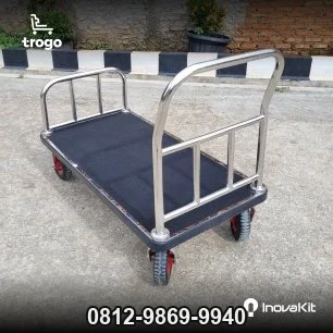 Troli Hotel Roda 8in Luggage Cart