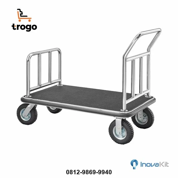 Troli Hotel Roda 8in Luggage Cart