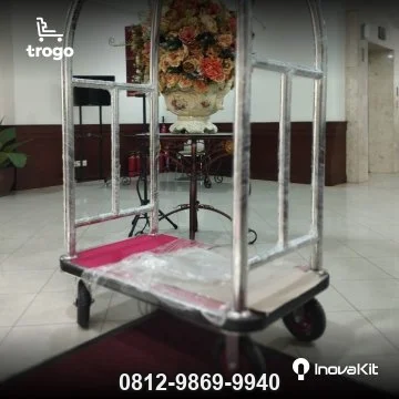 Troli Hotel Roda 8in Model 1 | Bellboy Luggage Trolley