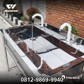 Wastafel 2 Sink | Wastafel Injak Stainless